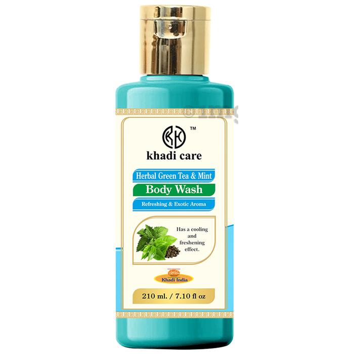 Khadi Care Herbal Green Tea and Mint Body Wash