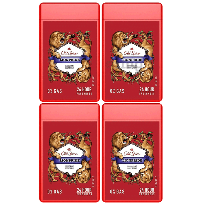 Old Spice Lionpride Deodrant Body Spray (17ml Each)