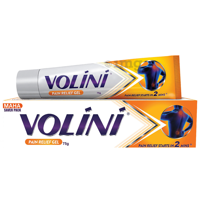 Volini Pain Relief Gel for Sprain, Muscle, Joint, Neck & Low Back Pain