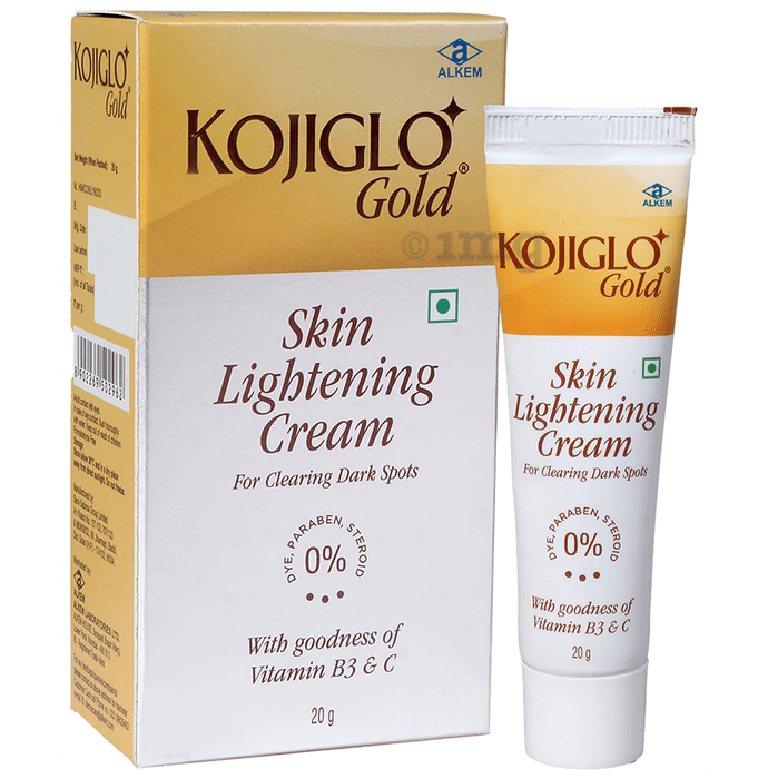 Kojiglo -Gold Skin Lightening Cream with Vitamin B3 & C | For Clearing Dark Spots