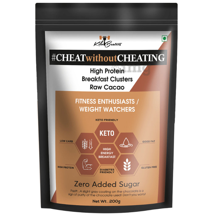 Kilobeaters High Protein Breakfast Clusters Raw Cacao