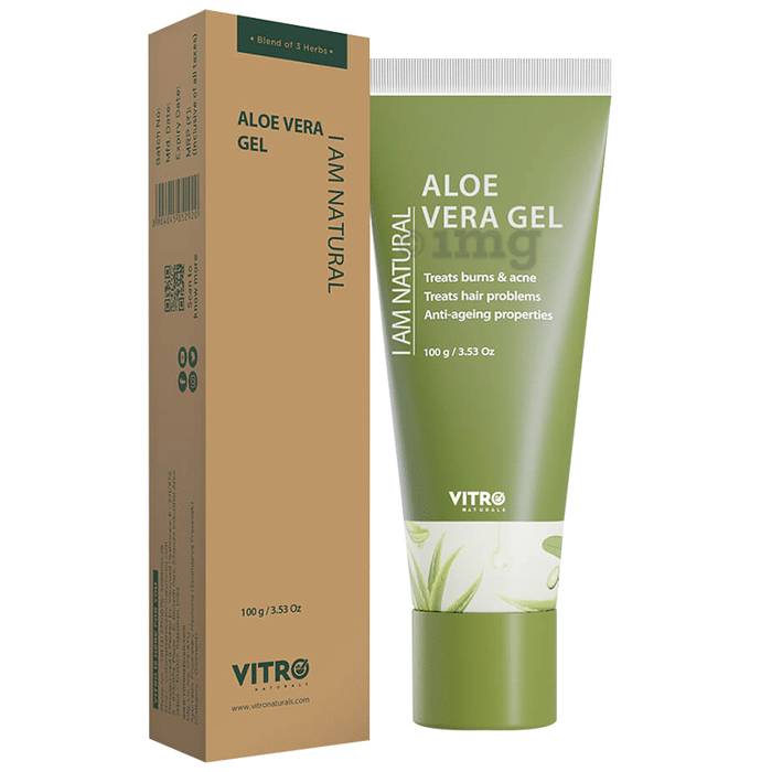 Vitro Naturals I Am Natural Aloe Vera Gel for All Skin type Gel