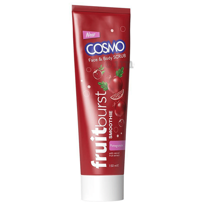 Cosmo Fruit Burst Smoothie Face & Body Scrub Pomegranate