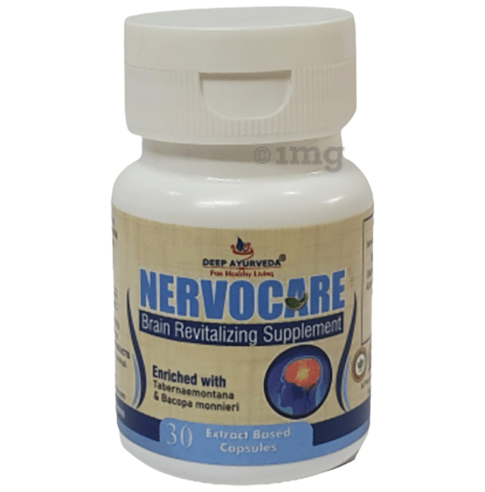 Deep Ayurveda Nervocare Brain Revitalizing Supplement Extract Based Capsule