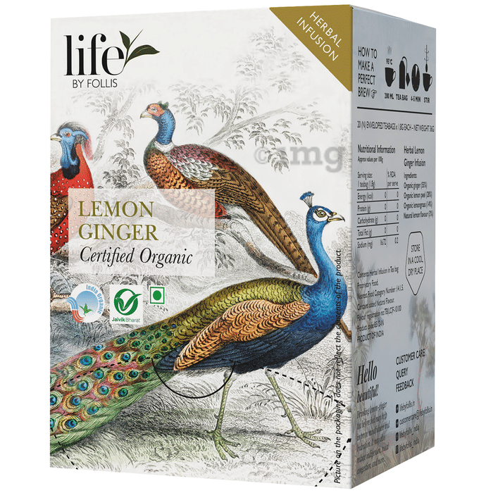 Life By Follis Lemon Ginger Herbal Infusion Tea Bag (36gm Each)