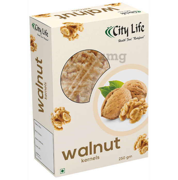 City Life Walnut Kernels – Broken (Akhrot Giri) - Premium Walnut - Rich in Omega 3 Fatty Acid, Proteins, Nutrients 4 piece