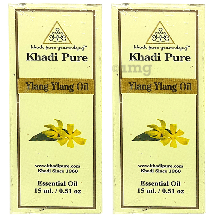 Khadi Pure Ylang Ylang Essential Oil (15 ml Each)