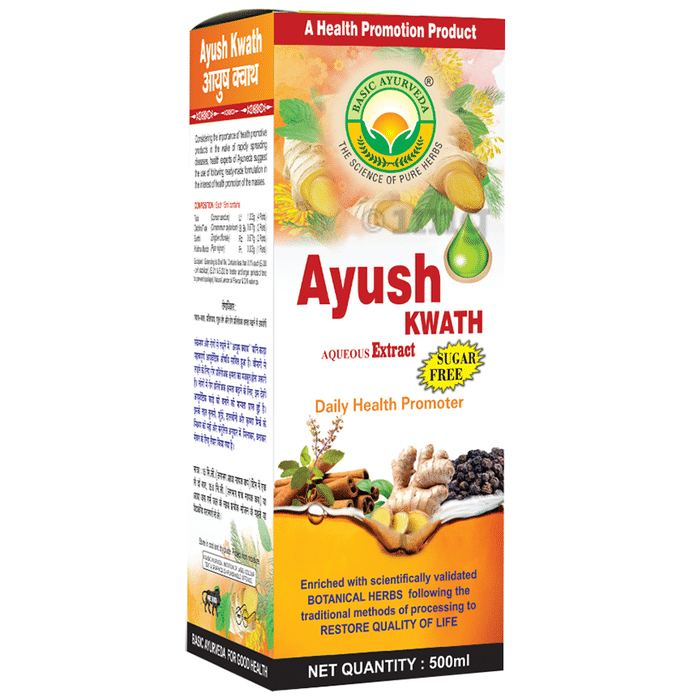 Basic Ayurveda Ayush Kwath Aqueous Extract Sugar Free