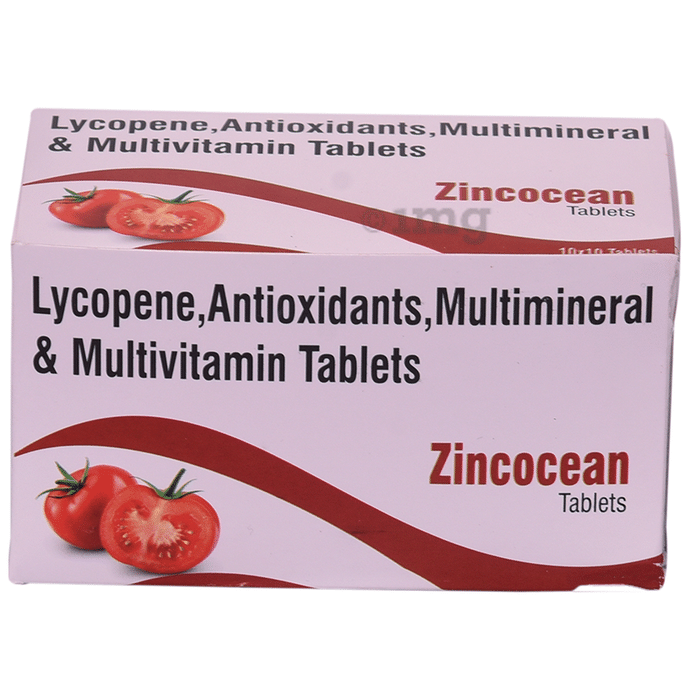 Zincocean Tablet with Lycopene, Antioxidants, Multimineral & Multivitamin