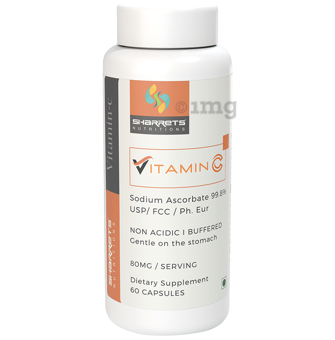 Sharrets Nutritions Vitamin C 80mg Veg Capsule