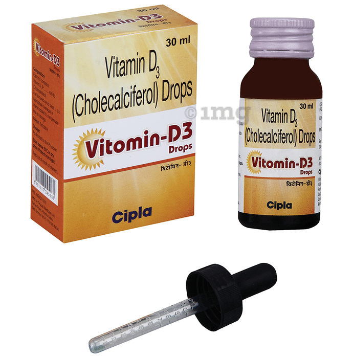 Vitomin-D3 Drop 30ml for Bone and Teeth Health