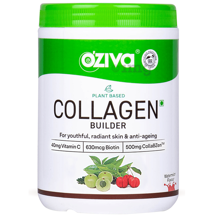 Oziva Plant-Based Collagen Builder | Nutrition Care Powder Watermelon