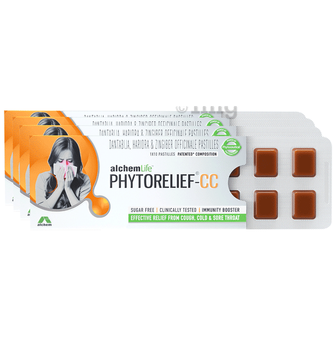 Phytorelief-CC Immunity Lozenges for Cough, Cold & Sore Throat (10 Each) | Sugar Free