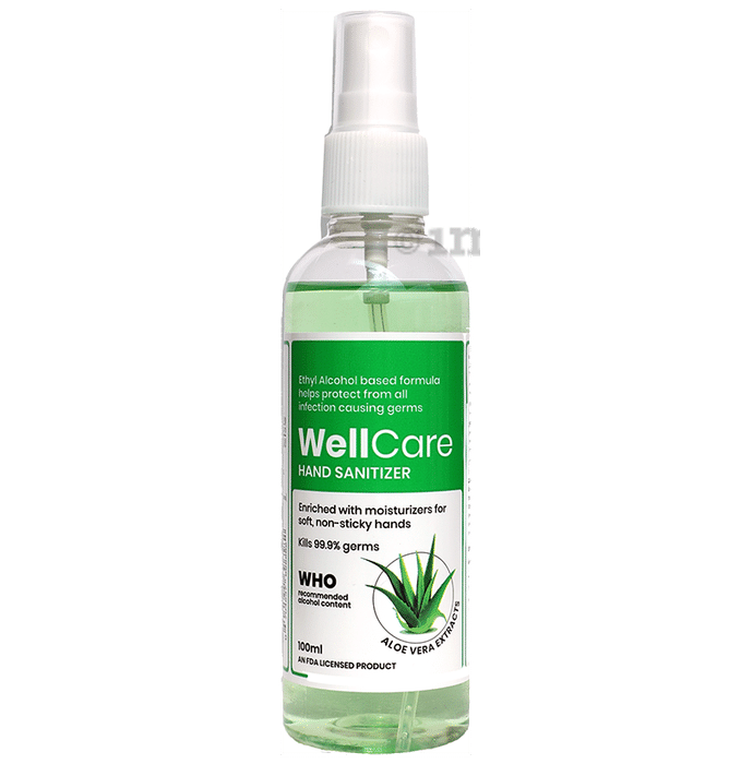 WellCare Hand Sanitizer Spray (100ml Each) Aloe Vera Extracts