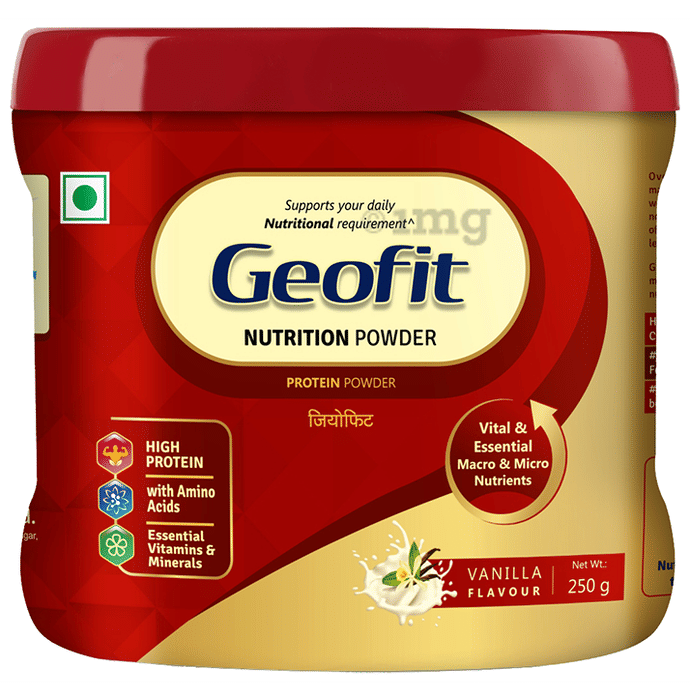 Geofit Nutrition Protein Powder Vanilla Buy Jar Of 250 Gm Powder At