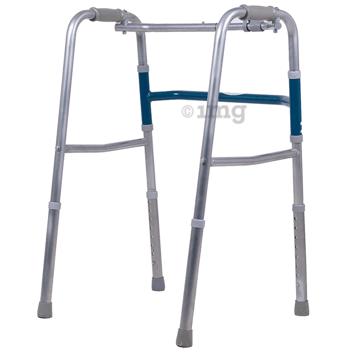 Everactiv by HCAH Lightweight Aluminuium Walker for adults, Height Adjustable Walking Support for Old People