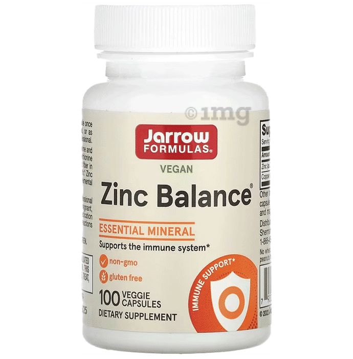Jarrow Formulas Zinc Balance Veggie Cap | For Immune Function
