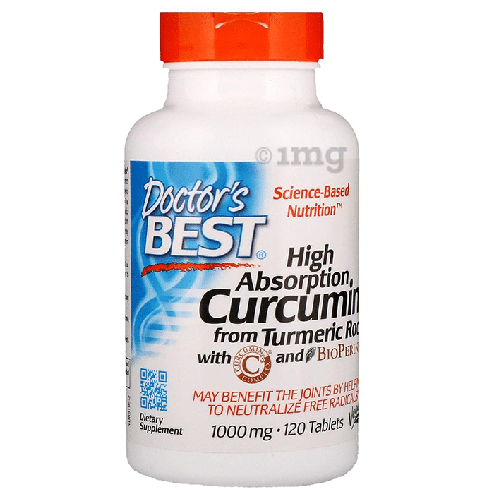 Doctor's Best High Absorption Curcumin from Turmeric Root 500mg Capsule | For Joint Health