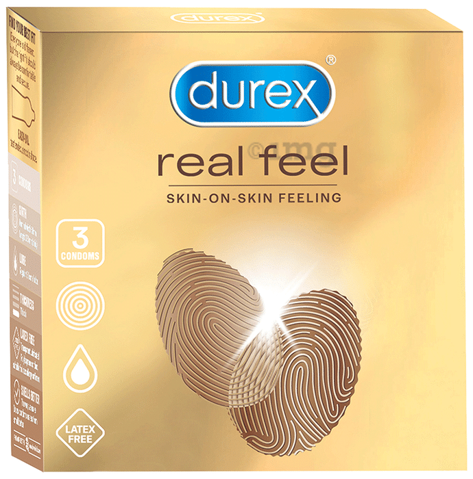 Durex Real Feel Latex-Free Condom | Suitable for Use with Lubes