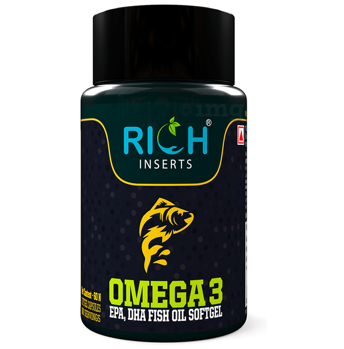 Rich Inserts Omega 3  Softgel