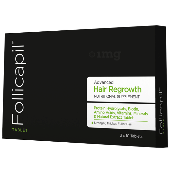 Follicapil Advance Hair Regrowth | With Protein, Biotin, Vitamins & Minerals | Tablet