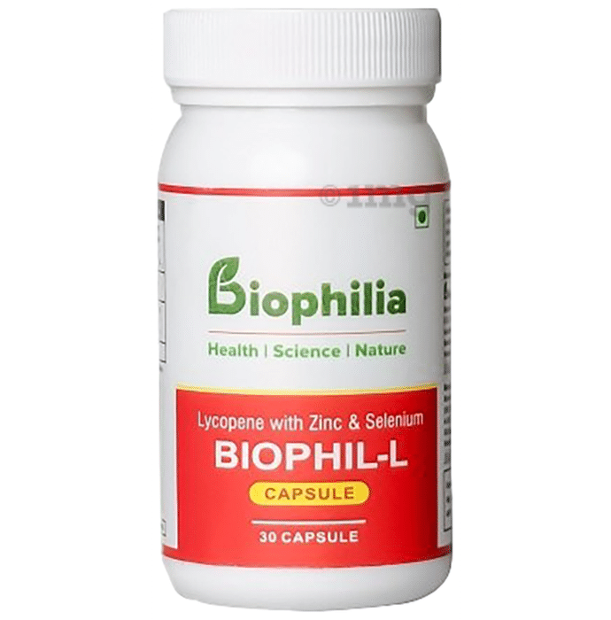 Biophilia Biophil-L Lycopene | With Zinc & Selenium for Eye Health & Antioxidant Support | Capsule