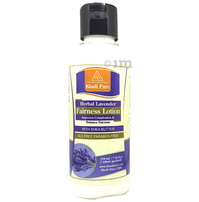Khadi Pure Herbal Lavender Fairness Lotion with Sheabutter Paraben Free