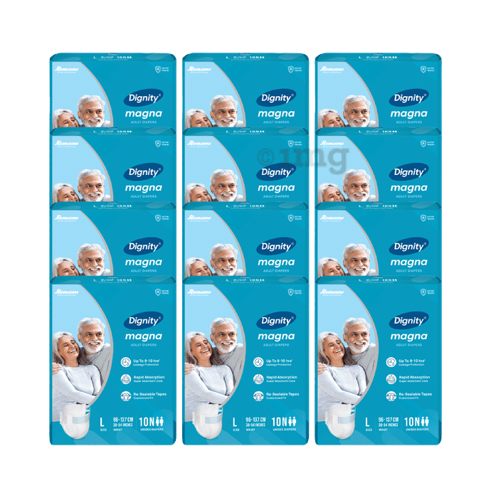 Dignity Magna Adult Diaper (10 Each) Large