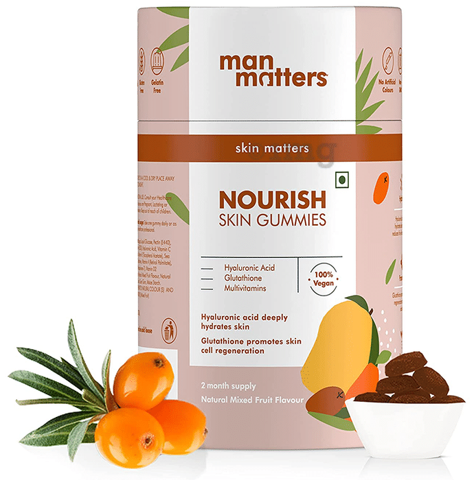 Man Matters Nourish Skin Gummy Natural Mango