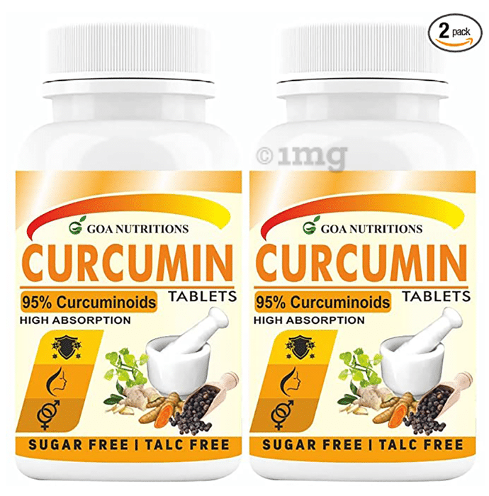 Goa Nutritions Curcumin Tablet (60 Each) Sugar Free