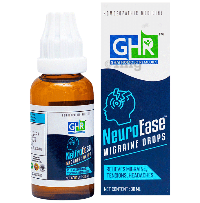 Ghai Homoeo Remedies Neuroease Migraine Drops