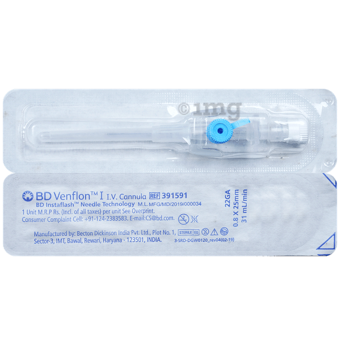 BD Venflon I.V. Cannula 22G