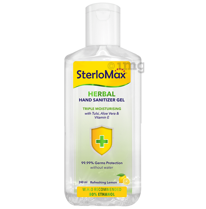 SterloMax Herbal Hand Sanitizer Gel (240ml Each)