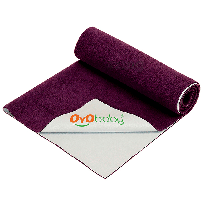 Oyo Baby Waterproof Rubber Dry Sheet Medium Plum