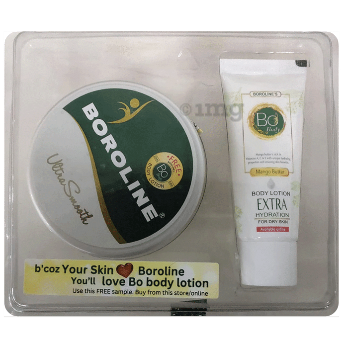 Boroline Ultra Smooth Cream | Moisturises, Heals, Protects & Promotes Skin Health with Body Lotion 20ml Free