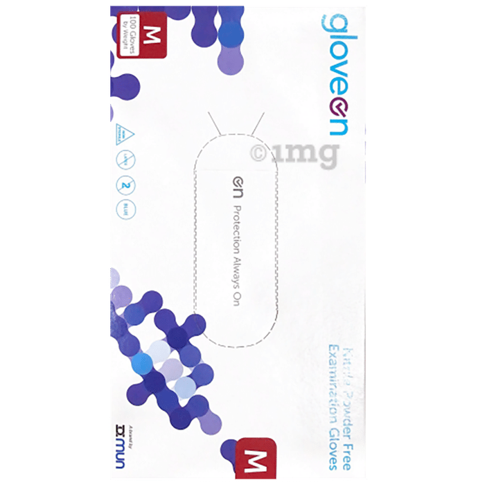 Gloveon NB30 Nitrile Powder Free Examination Glove Medium Buy box of 100.0 Gloves at best price