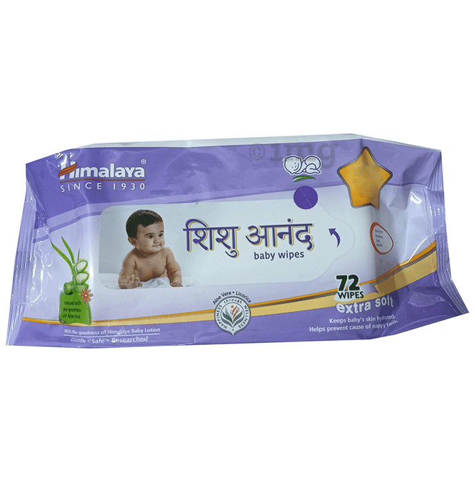 Himalaya Baby Himalaya Shishu Anand Baby Wipes (72 Each)