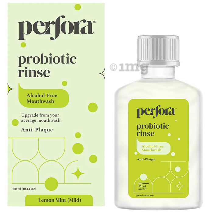 Perfora Probiotic Rinse Alcohol-Free Mouth Wash Lemon Mint Mild