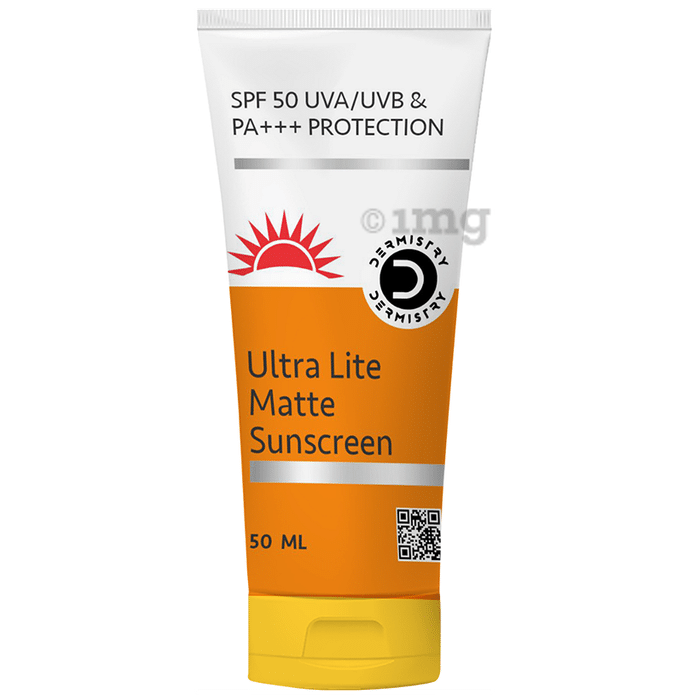 Dermistry Ultra Lite Matte Finish Sunscreen for Oily Skin SPF-50