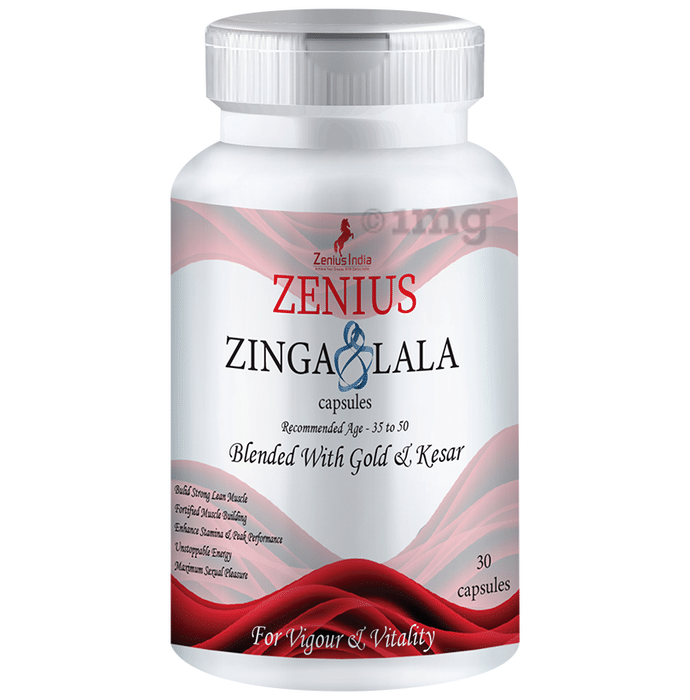 Zenius Zinga Lala Capsules | Improves Strength & Stamina for Age 35-50yrs