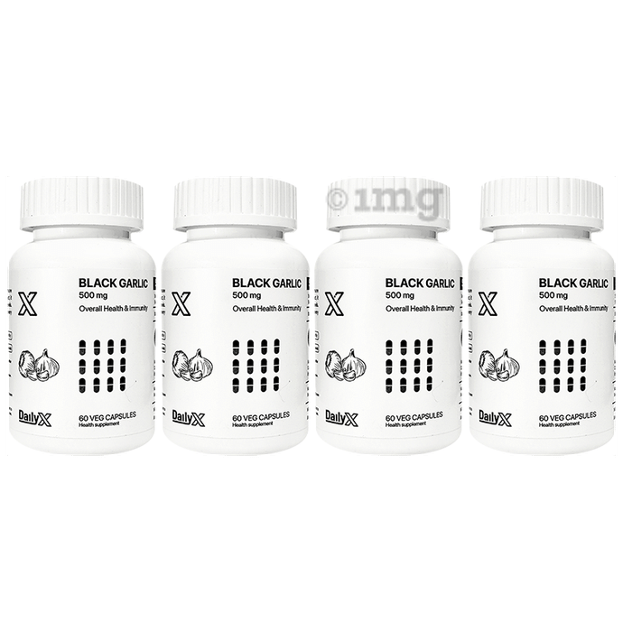 DailyX Black Garlic 500mg Veg Capsule (60 Each)