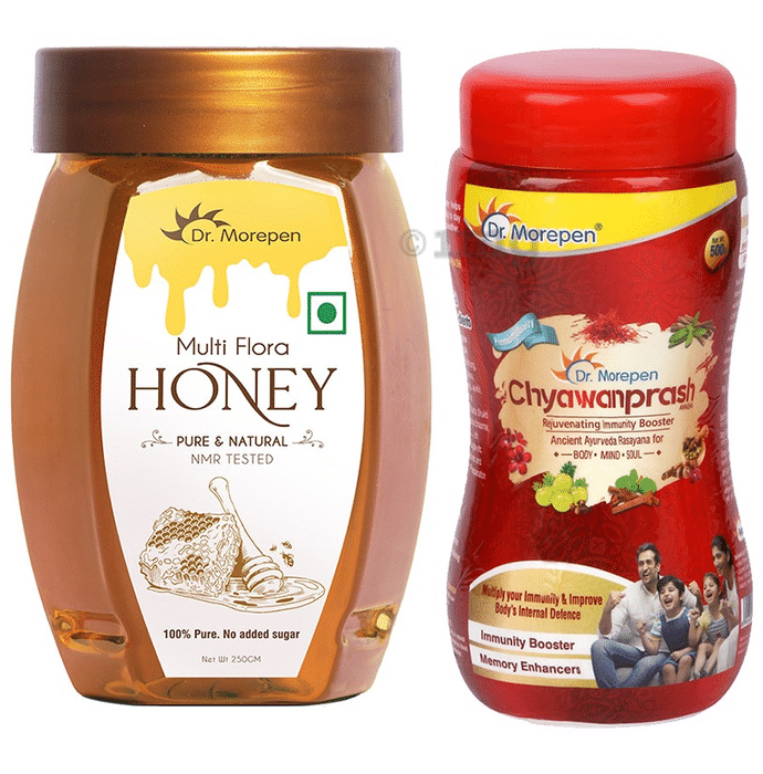 Combo Pack of Dr. Morepen Chyawanprash (500gm) & Dr. Morepen Multi Flora Honey (250gm)