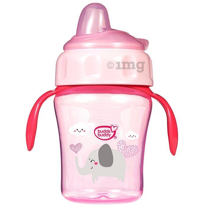 Buddsbuddy Momo Flexible Spout Baby Sipper Cup 240ml Pink