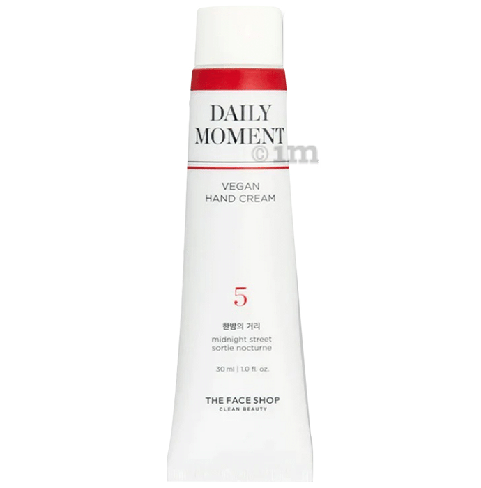 The Face Shop Daily Moment Vegan Hand Cream  With Hyaluronic Acid & Shea Butter, Midnight Street