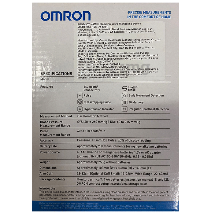 Omron HEM 7120 Fully Automatic Digital Blood Pressure Monitor most accurate