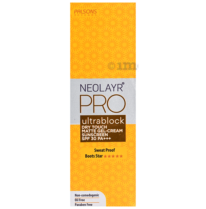 Neolayr Ultrablock Dry Touch Matte Gel-Cream Sunscreen SPF 30 PA++++