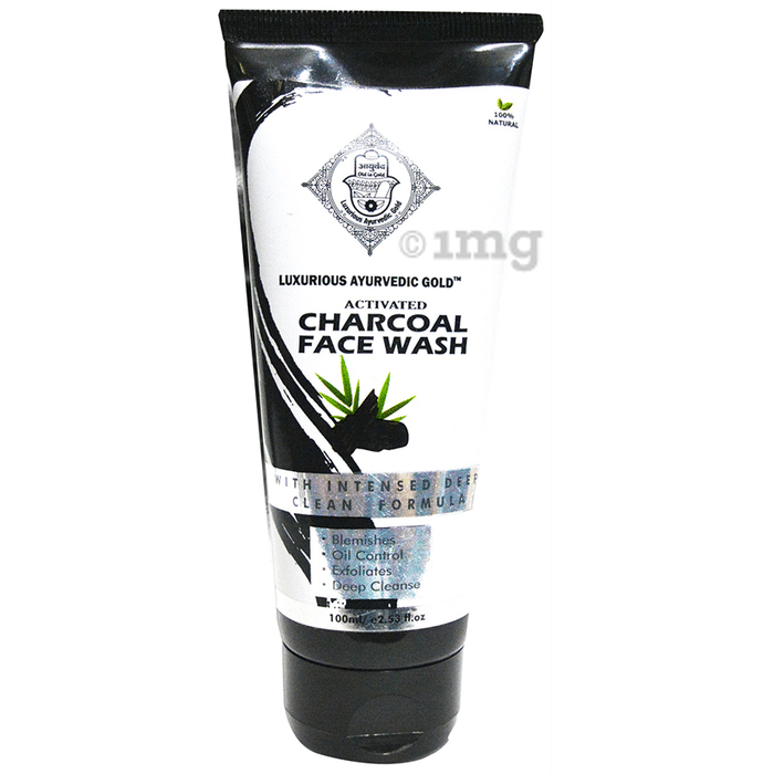 Luxurious Ayurvedic Gold Activated Charcoal Face Wash