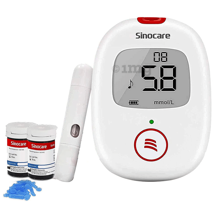 Sinocare Blood Sugar Monitor, Diabetes Testing Kit