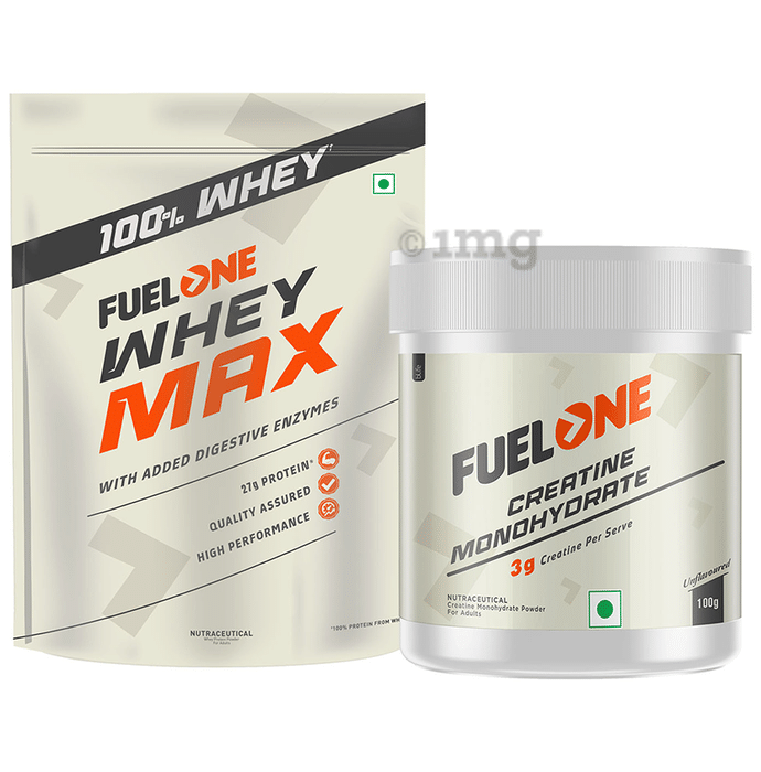 Fuel One Combo Pack of Whey Max Mango Flavour (1 kg) & Creatine Monohydrate (100gm)