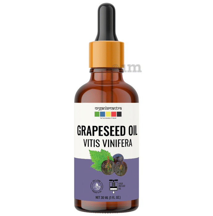 Organix Mantra Grapeseed 100% Pure Cold Pressed Carrier Oil